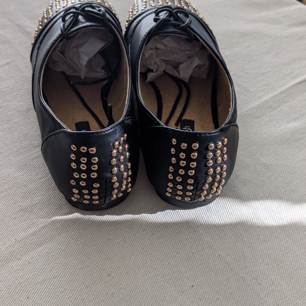 Black Stud Oxford shoe Gulen - Picture 2 of 4